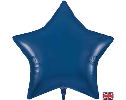 36in NAVY BLUE STAR FOIL BALLOON