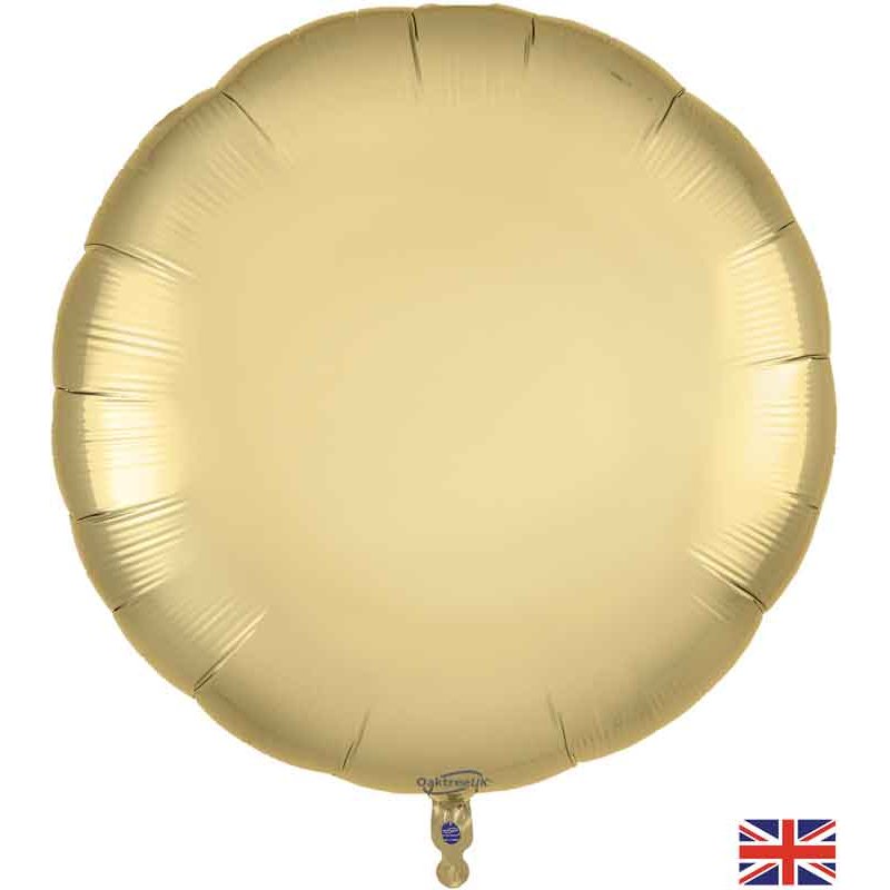 36in GOLD SILK ROUND FOIL BALLOON