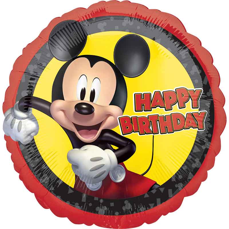 18in MICKEY MOUSE FOREVER BIRTHDAY FOIL BALLOON