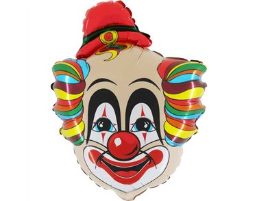 30in RUDOLF CLOWN FOIL BALLOON