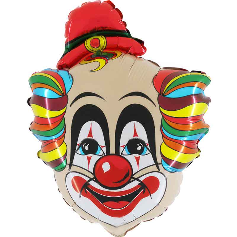 30in RUDOLF CLOWN FOIL BALLOON