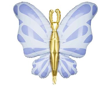 69X69cm BLUE BUTTERFLY FOIL BALLOON