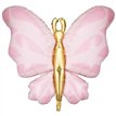 69x69cm PINK BUTTERFLY FOIL BALLOON