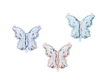 19x23cm BUTTERFLIES FOR GARLAND AIR FILL FOIL BALLOONS