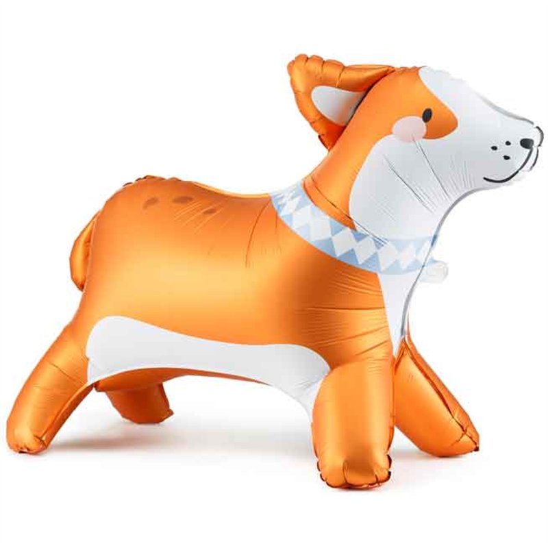 88x70cm CORGI STANDING FOIL BALLOON