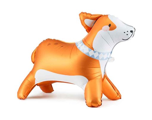 88x70cm CORGI STANDING FOIL BALLOON