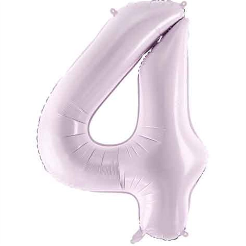 28in PASTEL PURPLE NUMBER 4 FOIL BALLOON