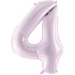 28in PASTEL PURPLE NUMBER 4 FOIL BALLOON