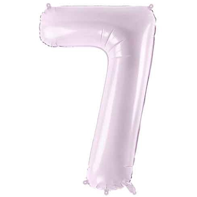 28in PASTEL PURPLE NUMBER 7 FOIL BALLOON