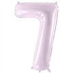 28in PASTEL PURPLE NUMBER 7 FOIL BALLOON
