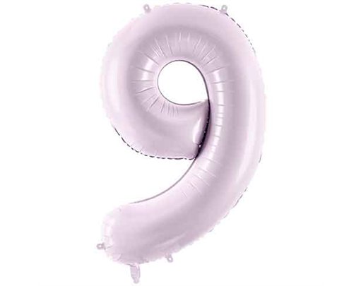 28in PASTEL PURPLE NUMBER 9 FOIL BALLOON