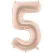 28in DARK BEIGE NUMBER 5 FOIL BALLOON