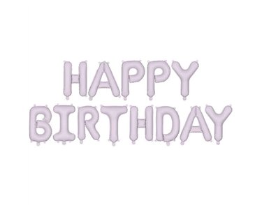 PASTEL PURPLE HAPPY BIRTHDAY AIR FILL LETTER KIT