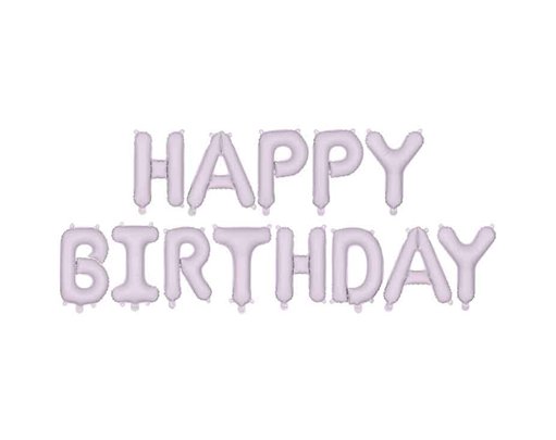 PASTEL PURPLE HAPPY BIRTHDAY AIR FILL LETTER KIT