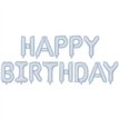 PASTEL LIGHT BLUE HAPPY BIRTHDAY AIR FILL LETTER KIT
