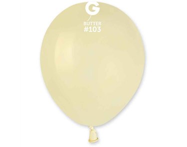 50PK 5in BUTTER STANDARD GEMAR LATEX