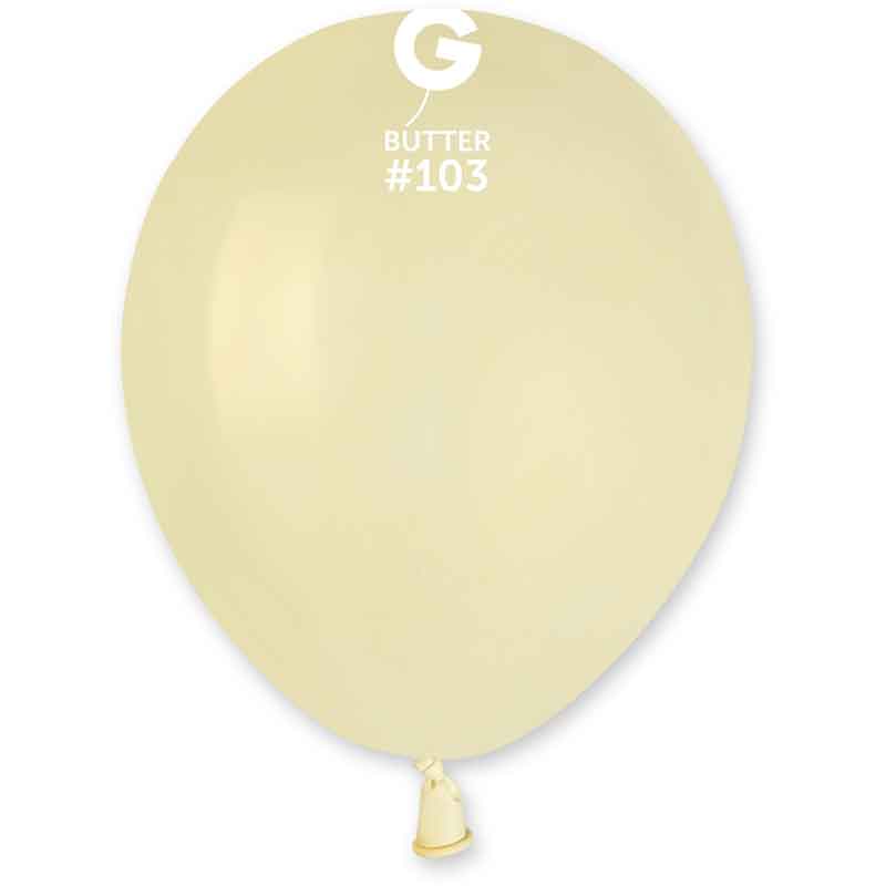 50PK 5in BUTTER STANDARD GEMAR LATEX
