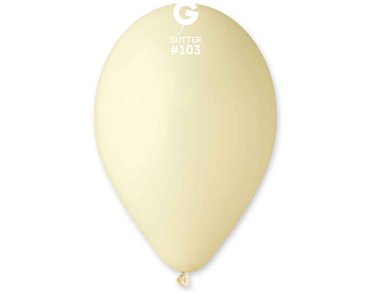 50PK 12in BUTTER STANDARD GEMAR LATEX