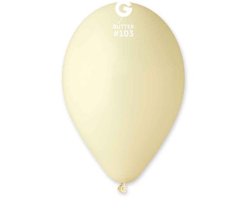50PK 12in BUTTER STANDARD GEMAR LATEX