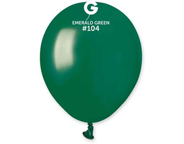 50PK 5in EMERALD GREEN STANDARD GEMAR LATEX
