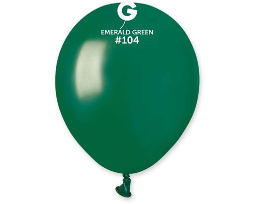 50PK 5in EMERALD GREEN STANDARD GEMAR LATEX