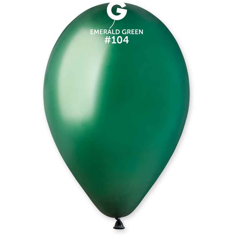 50PK 12in EMERALD GREEN STANDARD GEMAR LATEX