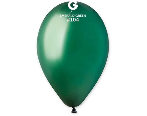 50PK 12in EMERALD GREEN STANDARD GEMAR LATEX