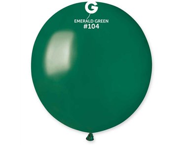 25PK 19in EMERALD GREEN STANDARD GEMAR LATEX