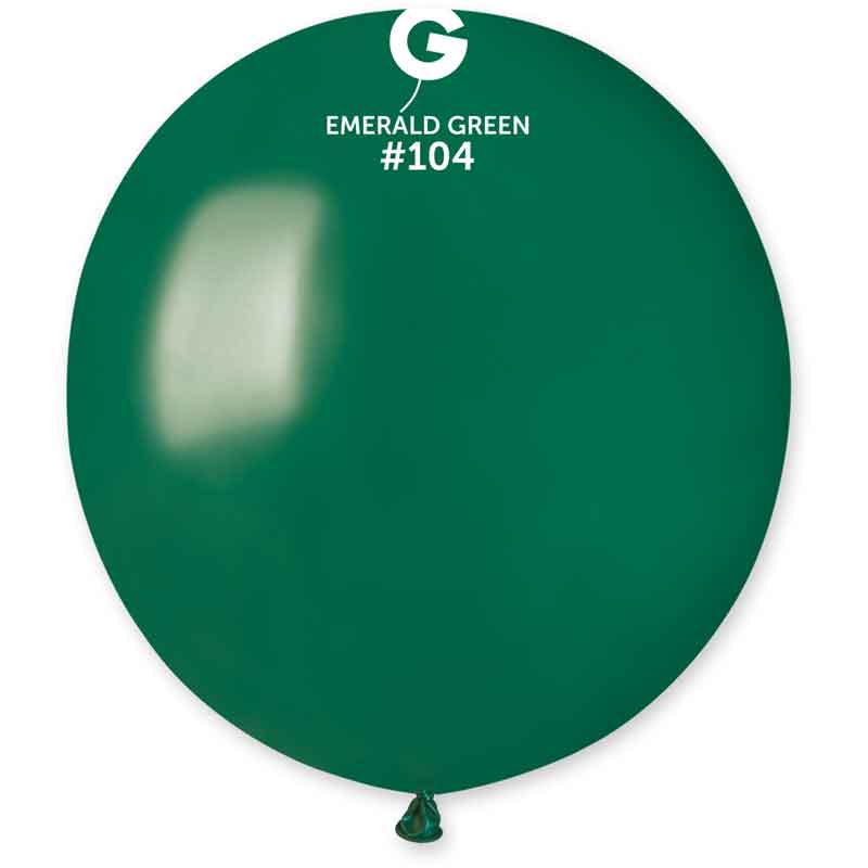 25PK 19in EMERALD GREEN STANDARD GEMAR LATEX