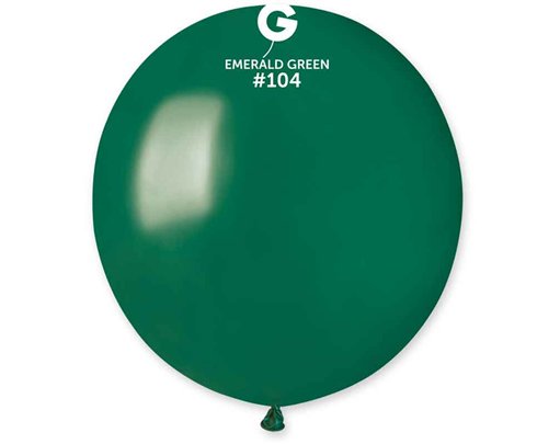 25PK 19in EMERALD GREEN STANDARD GEMAR LATEX
