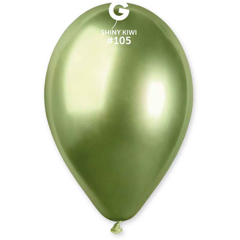50PK 12in KIWI SHINY GEMAR BALLOONS
