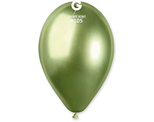 50PK 12in KIWI SHINY GEMAR BALLOONS
