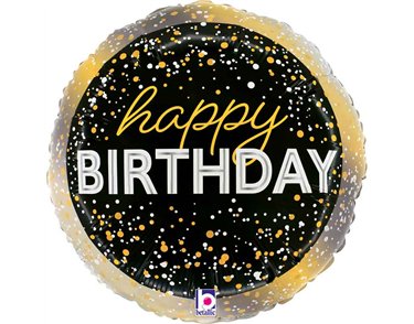 9in METALLIC BIRTHDAY PARTY FOIL BALLOON 10S