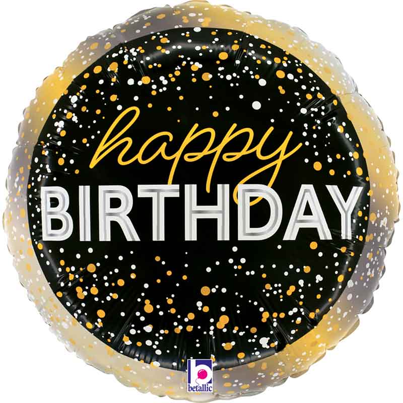 9in METALLIC BIRTHDAY PARTY FOIL BALLOON 10S