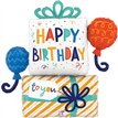 45in BIRTHDAY GIFT BALLOONS FOIL BALLOON