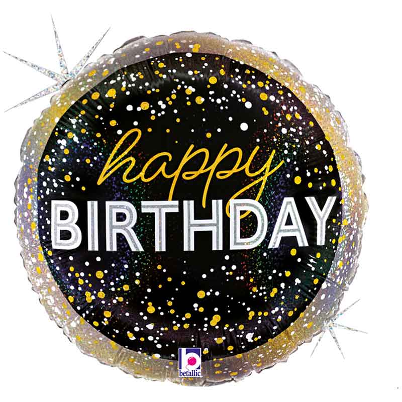 18in METALLIC BIRTHDAY PARTY FOIL BALLOON