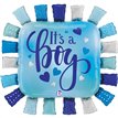 42in IT'S A BOY TAGGIE SQUARE FOIL BALLOON
