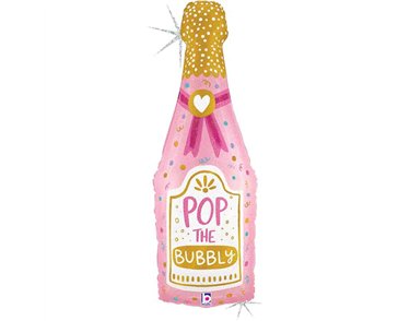 40in BUBBLY CHAMPAGNE BOTTLE FOIL BALLOON