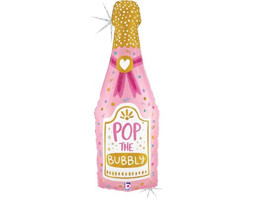 40in BUBBLY CHAMPAGNE BOTTLE FOIL BALLOON