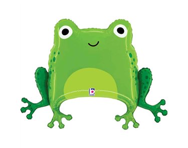 31in GREEN FROG FOIL BALLOON