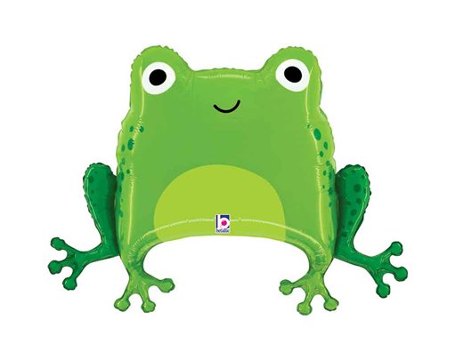 31in GREEN FROG FOIL BALLOON