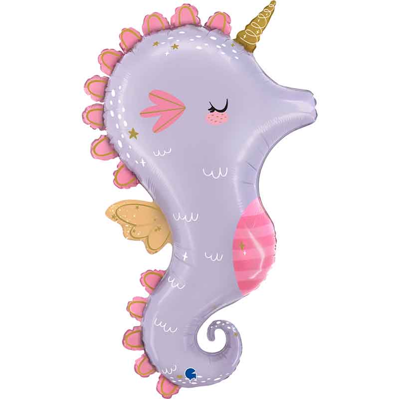 42in MAGICAL SEAHORSE FOIL BALLOON