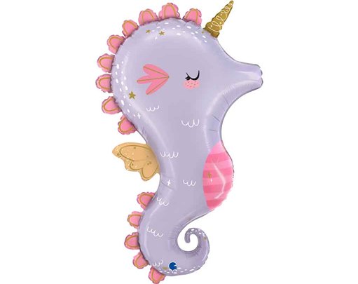 42in MAGICAL SEAHORSE FOIL BALLOON