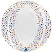 29in CONFETTI TRANSPARENT GLOBE