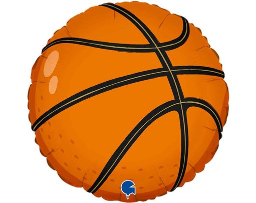 18in BASKETBALL FOIL BALLOON