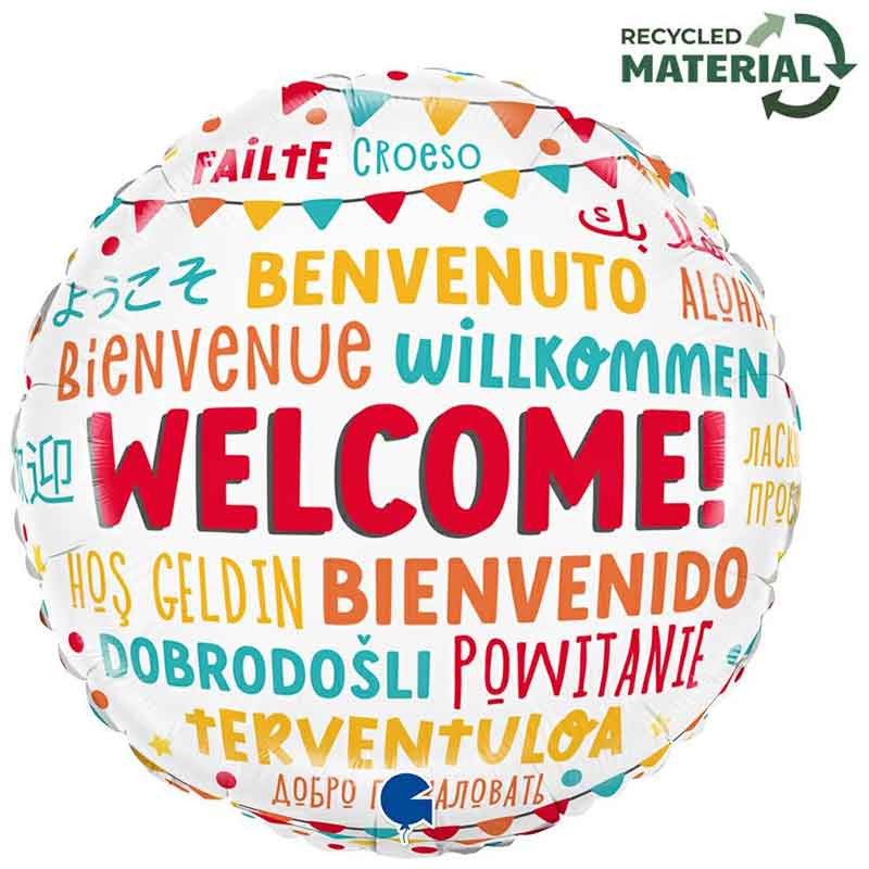 18in WELCOME FOIL BALLOON