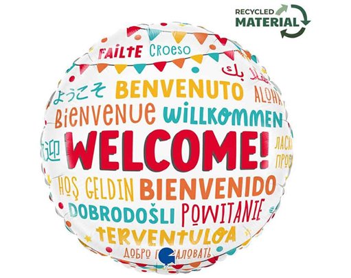 18in WELCOME FOIL BALLOON
