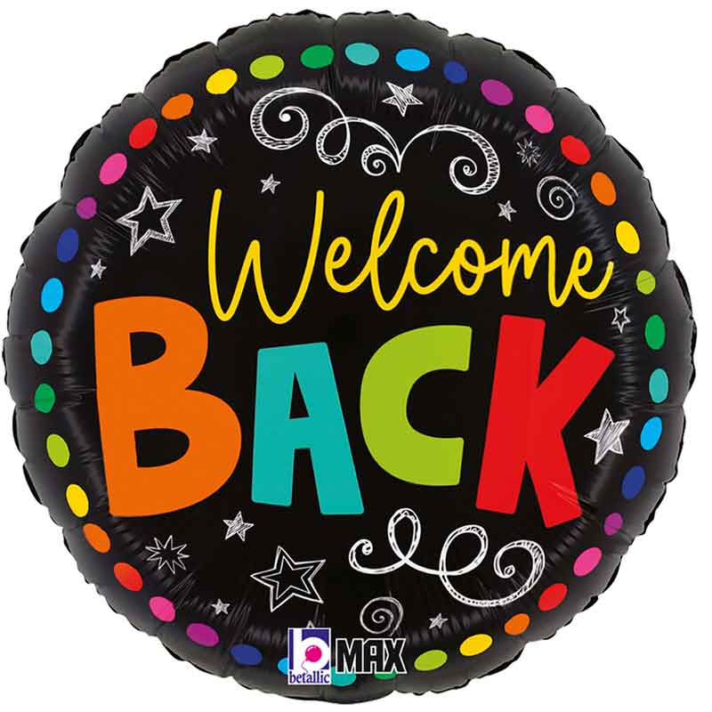 18in COLORFUL WELCOME BACK FOIL BALLOON