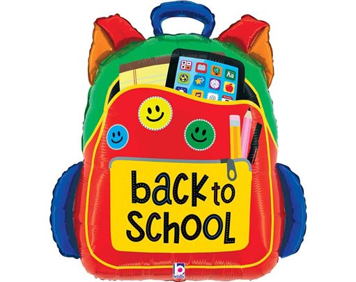 31in BACK TO SCHOOL BACKPACK FOIL BALLOON