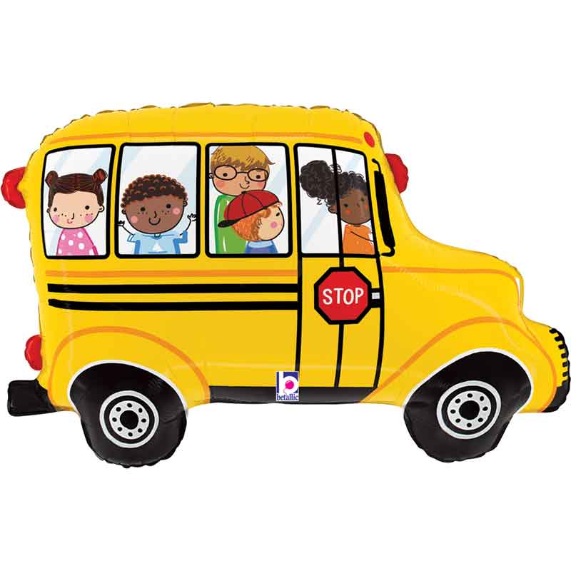 33in SCHOOL BUS FOIL BALLOON